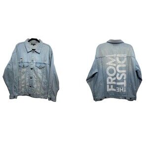 Elwood Blue Jean Denim Jacket Womens Size Large From The Dust Lysa TerKeurst